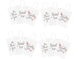 Té, Para Fiestas, 12 Bolsas De Acción De Gracias Bolsas De Acción De Gracias Con Asas Para Fiestas Y Fiestas