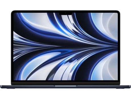 MacBook Air APPLE Media Noche - MLY33Y/A (13.6'' - Apple M2 8-core - RAM: 8 GB - 256 GB SSD - GPU 8-core)