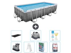 Bestway Piscina Bestway Power Steel Retangular - 549x274x122 Cm - 8-peças S649