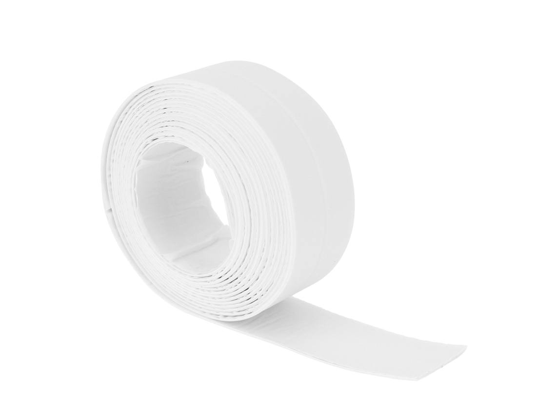 Cinta De Sellado Autoadhesiva Impermeable De Pe De 38 Mm Para Baño, Hogar Y Cocina, Color Blanco, 3,35 M