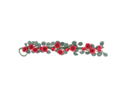 Vinha De Rosas Em Miniatura Para Casinha De Bonecas 1:12 Acessório Decorativo Diy