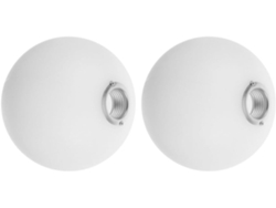 Juego De 2 Esferas De Plástico Esmerilado, 100 Mm De Diámetro, Rosca Metálica G9, Compatibles Con Globos Terráqueos.