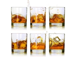 Juego de 6 vasos de whisky NEVEANCE Vasos de cristal