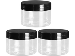 Conjunto De 12 Potes De Plástico Transparente De 120ml Para Creme Facial, Estojo Cosmético Portátil