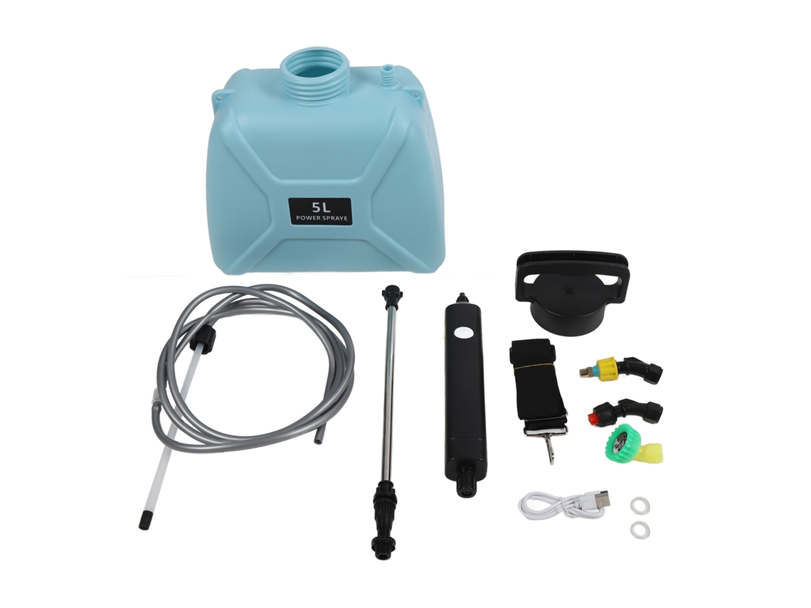 Potente Pulverizador Eléctrico Portátil De 5 Litros Con Batería De 2500 Mah Para Jardín, Granja Y Limpieza.