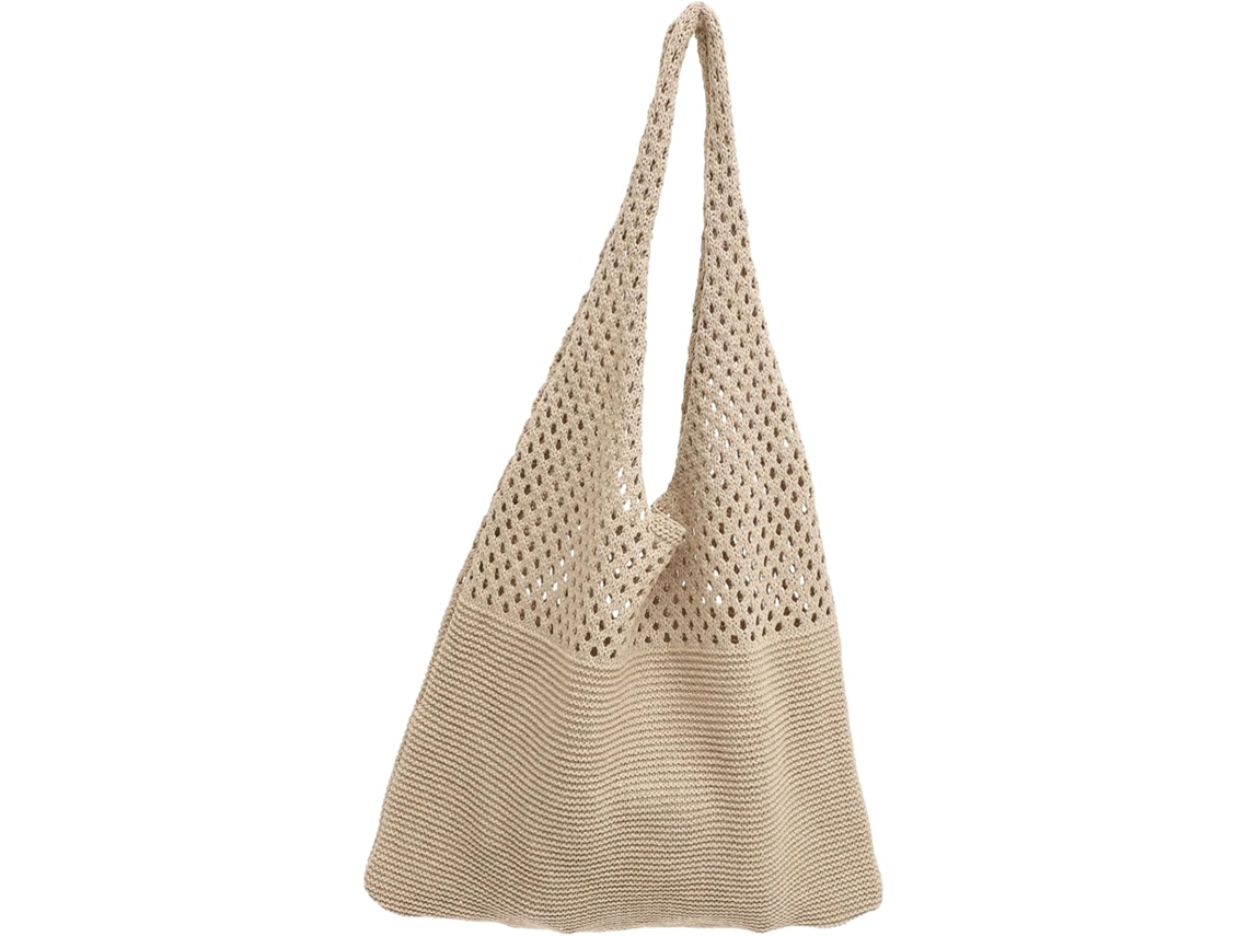 Bolso De Mano De Punto Para Mujer, Bolso De Hombro, Estético, Ligero Y Duradero.