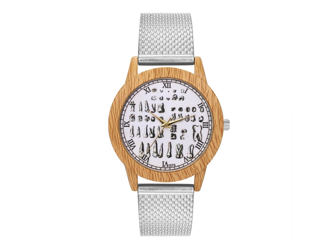 Reloj De Pulsera De Cuarzo Unisex De Alta Calidad Para Hombre Y Mujer, Color Plata.