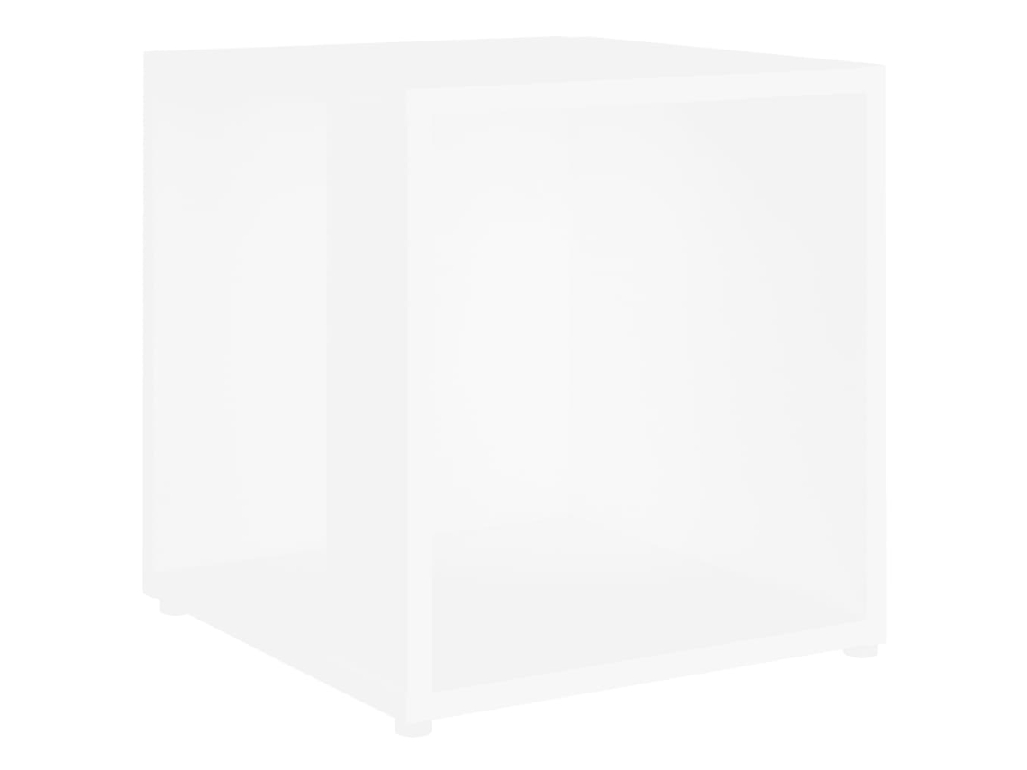 Mesa auxiliar en madera blanca Derivados MAISON EXCLUSIVE (33x33x34,5 cm)