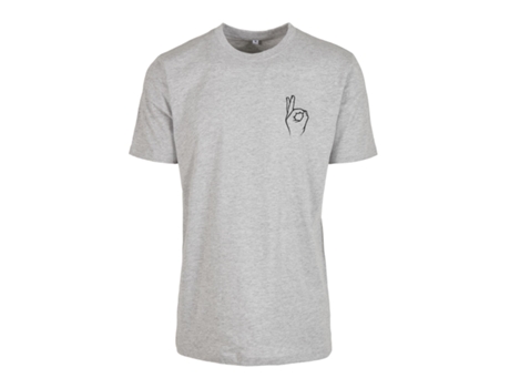 Camiseta para Hombre MISTER TEE (XXL - Algodón - Gris)