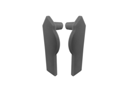 Rodapié de aluminio Renoplast® C2 Perfil LR  5cm Grafito  Pies de página