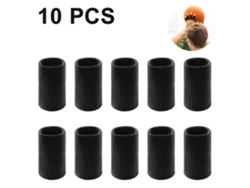 Set negro con 10 protectores de dedos, soporte para el pulgar, mangas protectoras de compresión elástica para aliviar el dolor Mdug