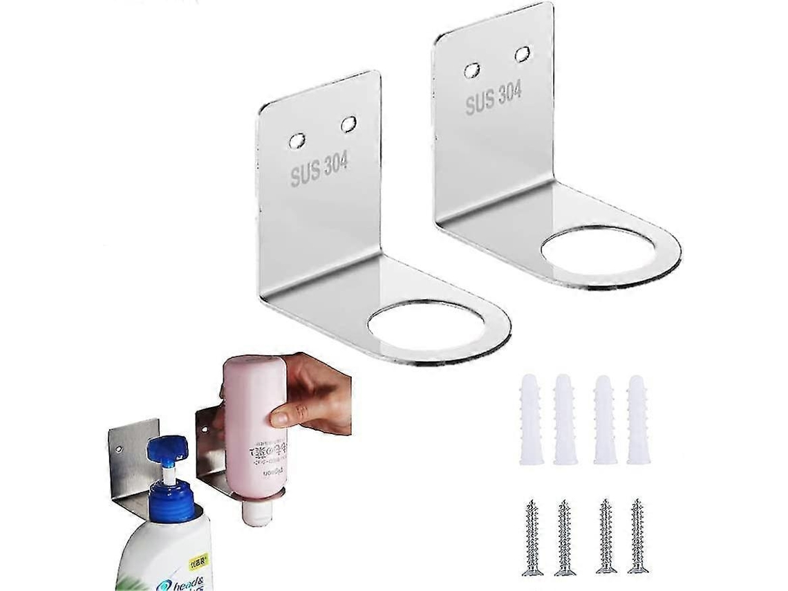 Dispensador de jabón de pared Rosewell con bomba manual y soporte para colgar en la pared
