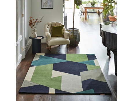 Alfombra HARLEQUIN Papova (Verde - 140x200 cm)