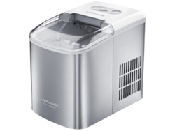 Máquina de Hielo LAGRANJE 489002 con Limpieza Automática (120W - 12Kg / 24H - Acero Inoxidable)