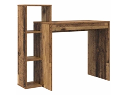 Maison Exclusive - Escritorio Con Estante Madera Envejecida 100 X 40 X 90 Cm