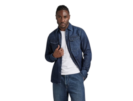 Camisa G-STAR Vaquera Slim Fit Mezclilla Azul (L)