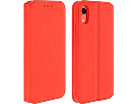 Funda iPhone XR AVIZAR Libro Billetera Rojo