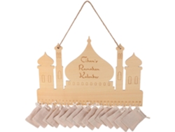 Calendario De Adviento De Madera Para Ramadán 2026, Con Bolsillos Para Rellenar, 30 Días.