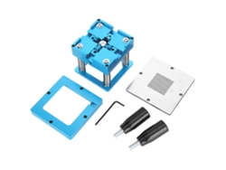 Mesa De Reballado Universal De Aleación De Aluminio Con Mango Azul Para Reparación Electrónica