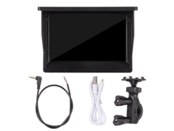 Pantalla IPS impermeable de 5 pulgadas para pesca en lagos, 800 x 480 CVBS, entrada de 3,5 mm y visera solar.