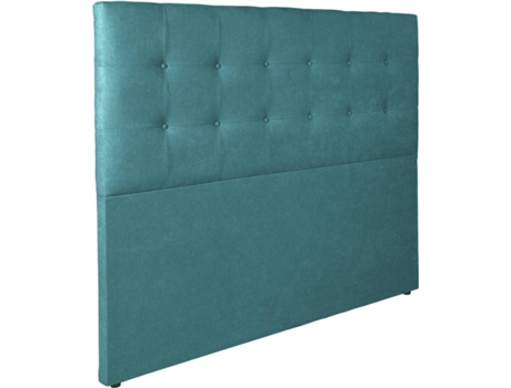 Cabecero DHOME Capitoné (Turquesa - Tela y Polipiel - 105 x 8 x 120 cm)