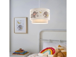 Lámpara de Techo LUX.PRO Lurgan (70 x Ø 30 cm - Tela / Plástico - Blanco)