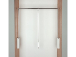 Perchero SERVETTO 3T Ext.Perchero 560-950 Mm Color Blanco-Niquel SERVETTO