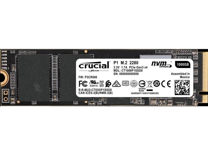Disco SSD CRUCIAL 3D (1 - M.2 - 2000 MB/s) | .es
