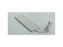 Foco cob led 3,5w 60x190xh5 aluminio plata faston jst, cable 1,5mt, 12v, sin transform.