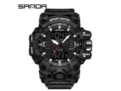 Reloj Deportivo Multifuncional, Moderno Y Elegante (negro para Hombre) Con Acabado Luminoso.
