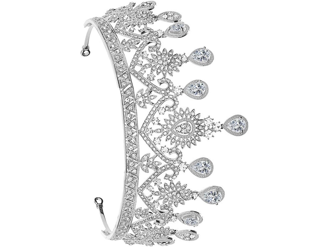 Accesorio Único Para El Cabello De Boda En Forma De Corazón Plateado Para Mujer.