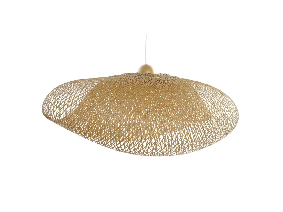 Lampara Techo Bambú Doble Natural 105x60x45cm