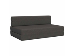Sofá Cama Plegable Gris Oscuro 152 X 86,5 X 60 Cm Tela