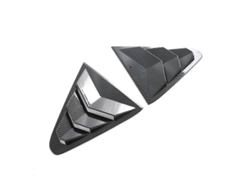 Accesorios Marco de cubierta de rejilla de ventana trasera Coche Crosstrek 2023 2024 Fibra de carbono ABS