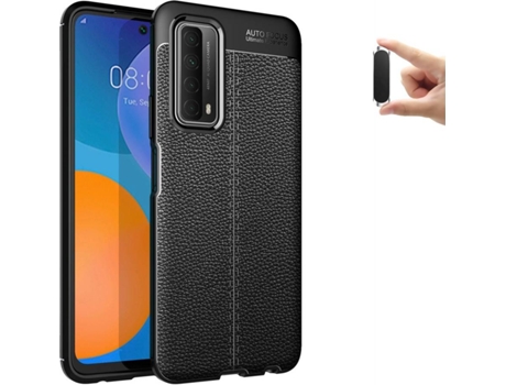 Carcasa y Soporte Huawei P Smart 2021 Rugged Leather (Negro)