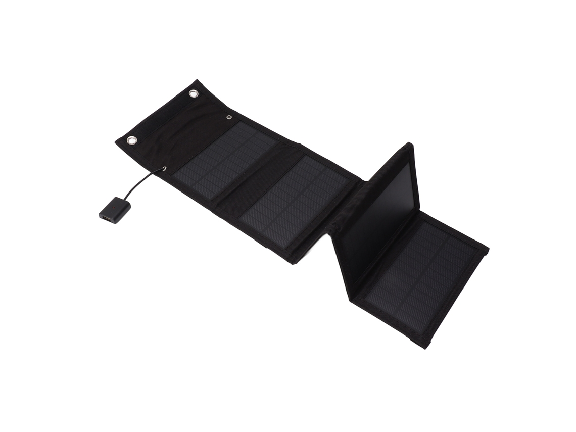 Cargador solar plegable de 20 W con salida USB de 5 V, panel solar portátil impermeable IP65 para exteriores