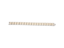 KOFIHETY Pulsera Magnética Doble Fila para Hombre, Dorada y Plateada, Terapia Magnética, Cuidado de la Salud (21,5 cm)