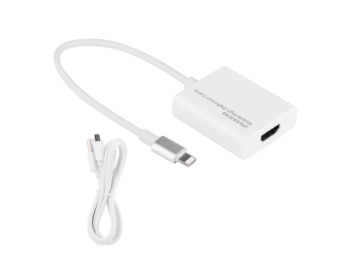 Adaptador Hdmi Para Apple Iphone Y Ipad Para Conectar Tv Hd, Compatible Con Salida 1080p