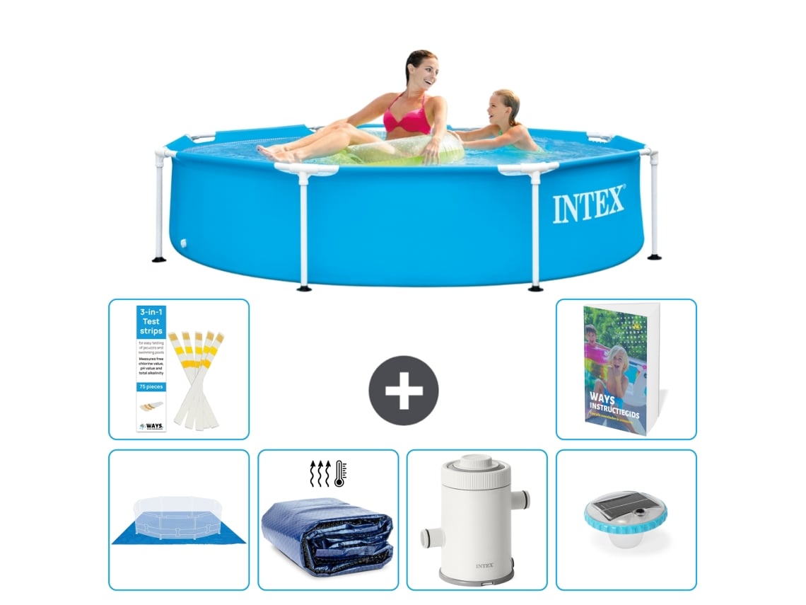 Intex Piscina Com Estrutura Redonda - 244x51 Cm - 7-peças S98