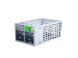 Ratonera, Hierro Galvanizado Plateado, Dimensiones 30x19x13 Cm