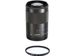 Objetivo CANON EF-M 55-200mm F4.5-6.3 IS STM Negro + Filtro HOYA UX UV 52mm