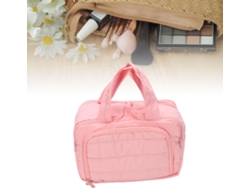 Neceser De Viaje, Organizador De Cosméticos Impermeable Con Amplia Abertura Y Bolsillos Para