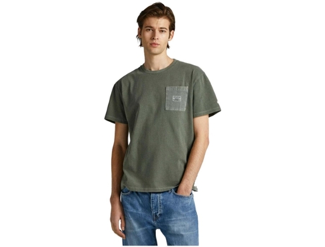 Camiseta de Hombre PEPE JEANS Corta Verde (S)