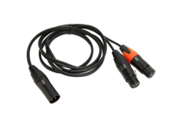 Cable Divisor En Y Xlr Macho A Doble Xlr Hembra Para Micrófono, Mezclador Y Amplificador De 1,5 M