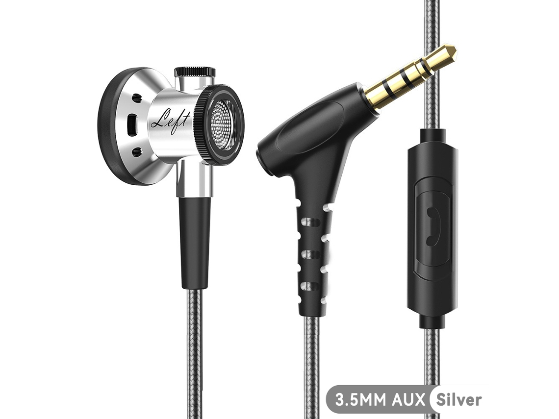 Auriculares Intrauditivos Con Micrófono, Sonido Nítido Y Graves Potentes (conector De Audio Plateado De 3,5 Mm).