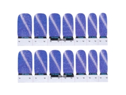 14pcs Adesivo De Unha Autoadesivo Diy Glitter Fashionista Faixa De Esmalte De Unha Envolturas Completas Decal(08)