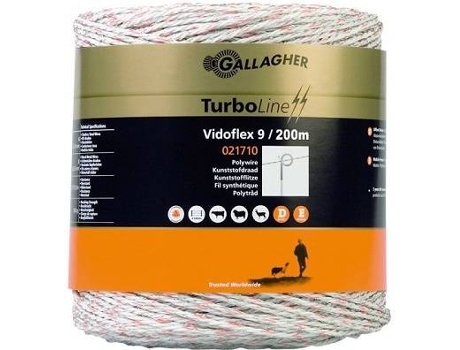Rollo de Cuerda para Animales de Granja GALLAGHER (Rojo - 200m - Nylon)