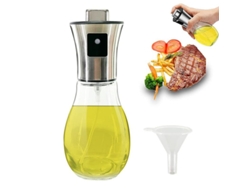 2026da-spray Botella De Aceite De Oliva 200ml Vidrio Transparente Portátil Dispensador De Aceite Para Cocina