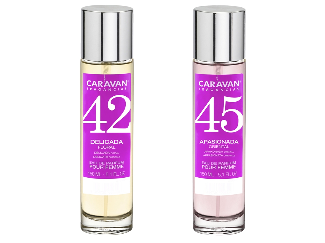 Set de 2 perfumes CARAVAN para mujer Nº45 y Nº 42