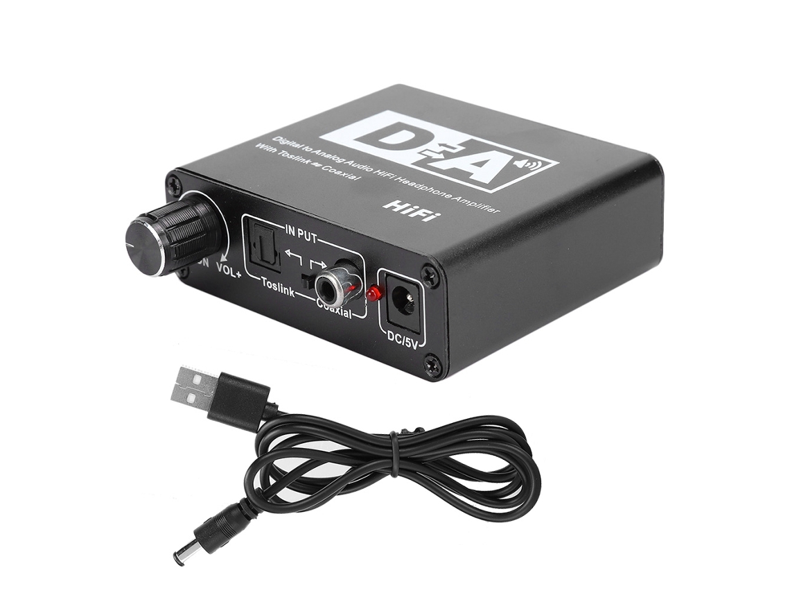 Decodificador De Audio Digital Coaxial De Fibra Óptica A Analógico Convertidor Digital A Canal Izquierdo Y Derecho